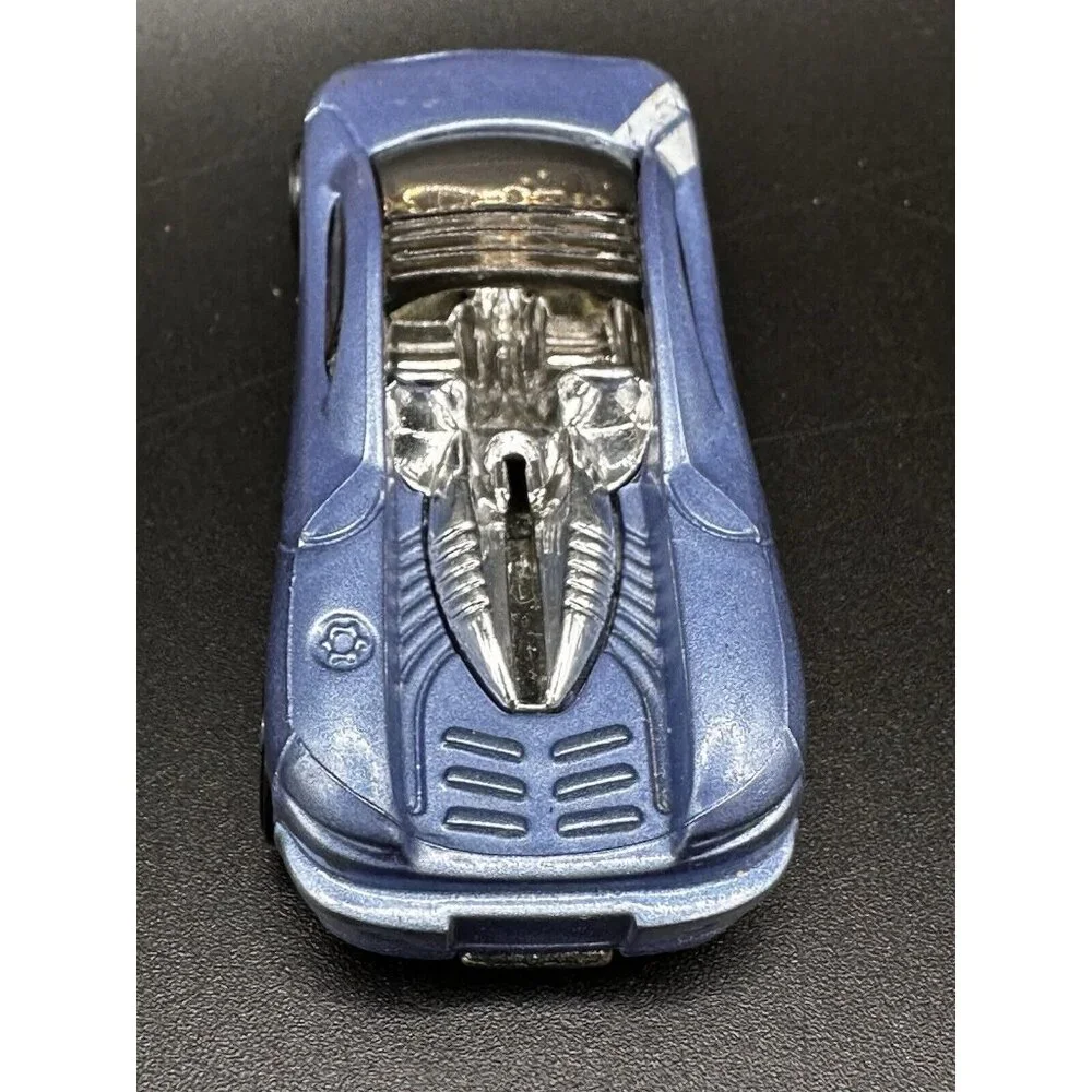 Hot Wheels 2002 First Editions Backdraft Diecast Toy Car Blue 1/64 Malaysia READ